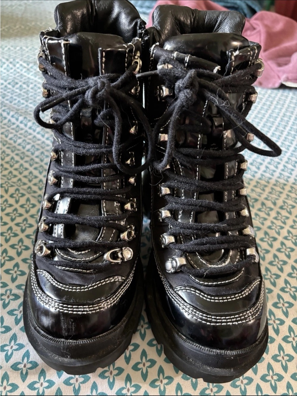 Jeffery Campbell Road Rage Platform Boots 7